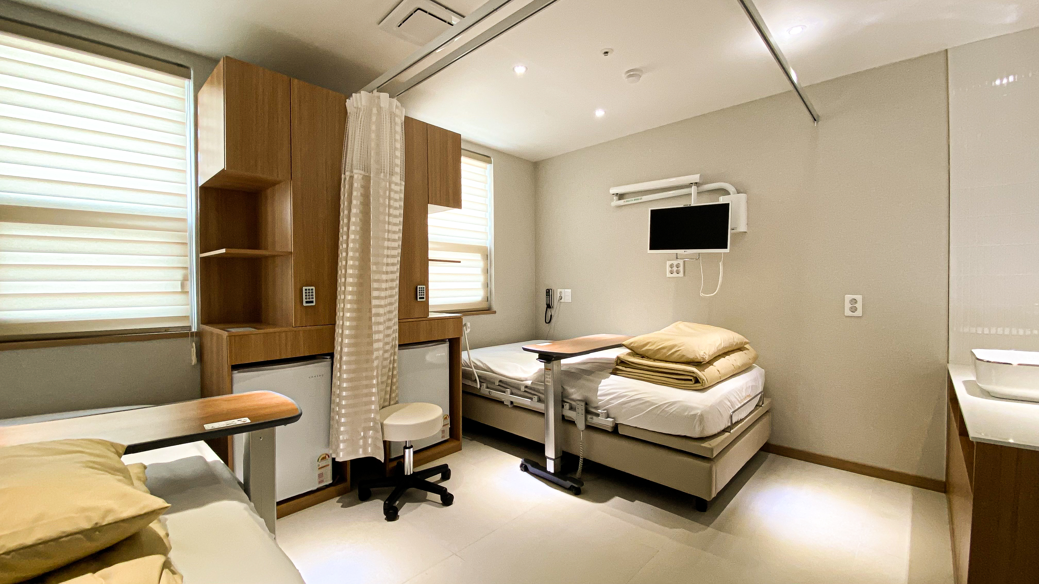 만족도 높은 쾌적한 입원 시설